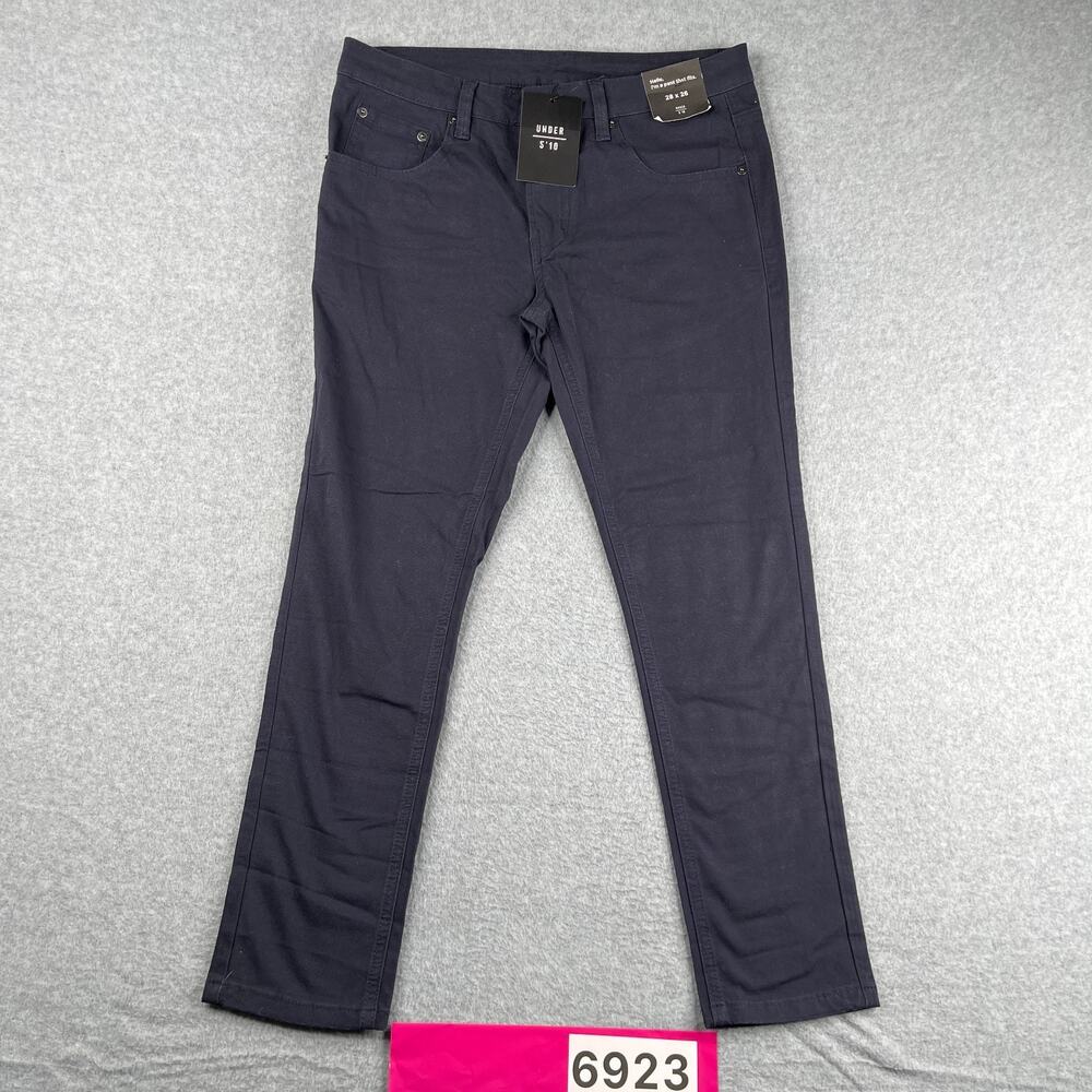 Under 5'10 Pants Mens Size 28x26 Black Casual NEW NWT